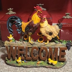 Large Decorative WELCOME Sculpture Decor